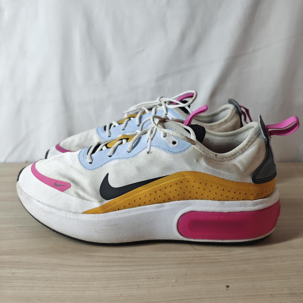 Nike Air Max Dia Shoes Womens Size 7.5 White Pink Yellow Casual CJ0636-100